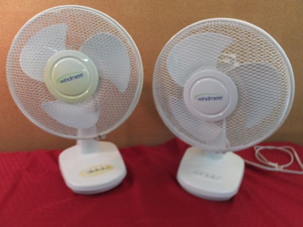 TWO WINDMERE 12 FANS AND A HEATER
