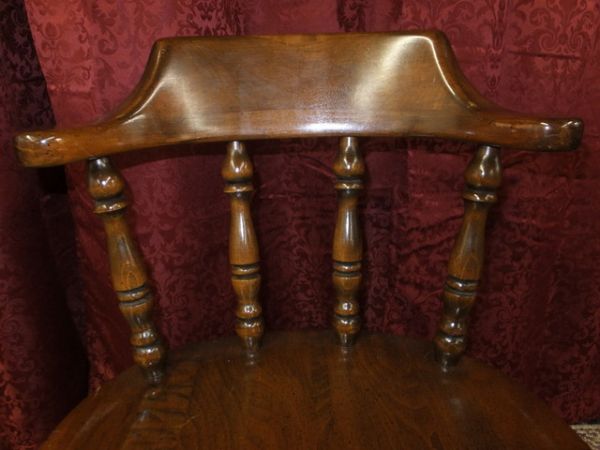 VINTAGE FRUITWOOD CHAIRS-TWO