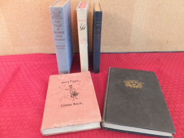 FIVE VINTAGE BOOKS-SOME 1ST EDITIONS