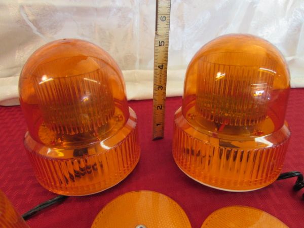 TEMPORARY MAGNECTIC TOWING LIGHTS & REFLECTORS
