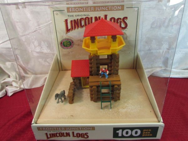 VINTAGE STORE DISPLAY LINCOLN LOGS
