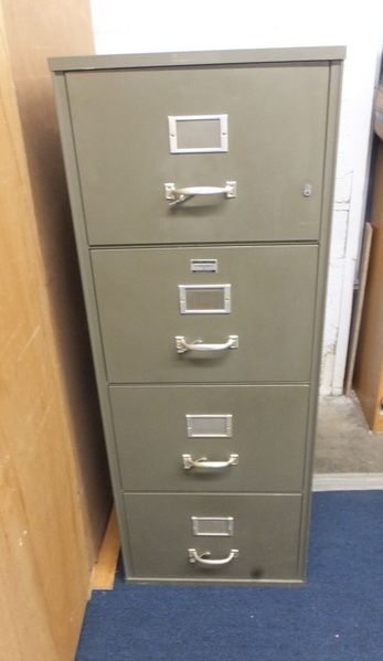 FOUR DRAWER FIRE PROOF FILE CABINET