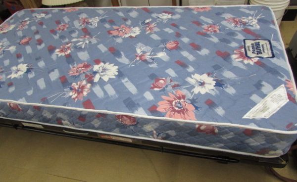 TWIN SIZE FOLD DOWN TRUNDLE BED WITH CPVERLET