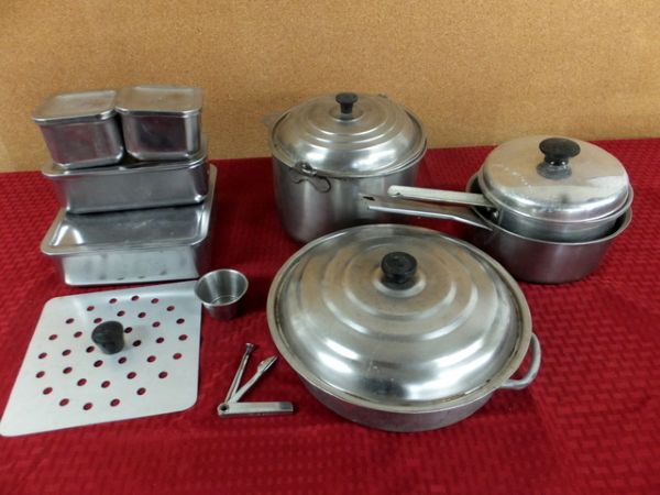 STAINLESS CAMP PANS, CONDIMENT PANS & OTHERS