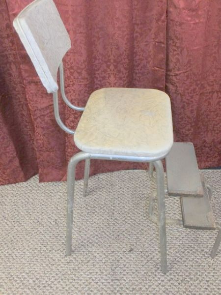 RETRO STEP-STOOL CHAIR LIKE YOUR MOM USED TO HAVE!