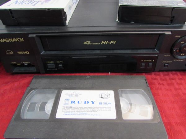 VHS PLAYERS AND TAPE COLLECTION