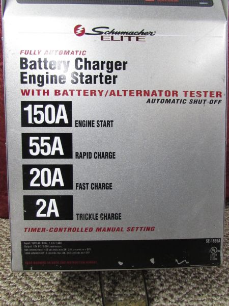 SHUMACHER ELITE BATTERY CHARGER/ENGINE STARTER