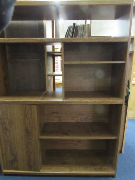 SHELVING UNIT WITH LOWER CUPBOARD