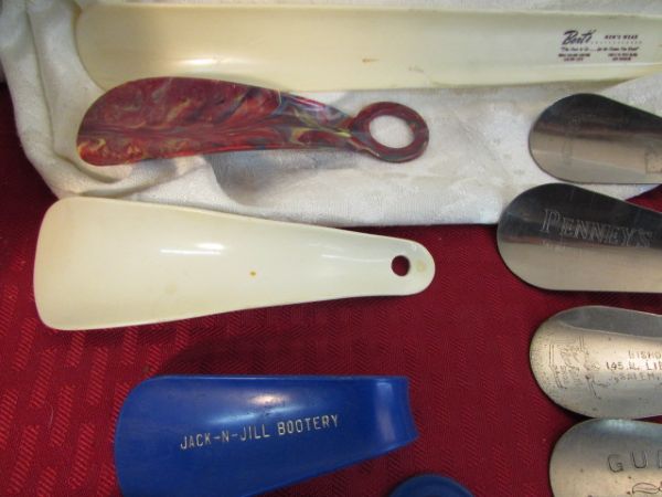 HUGE SHOEHORN & SHOE RELATED COLLECTION