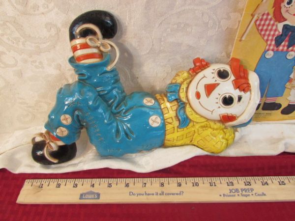 VINTAGE RAGGEDY ANN & ANDY WALL HANGINGS
