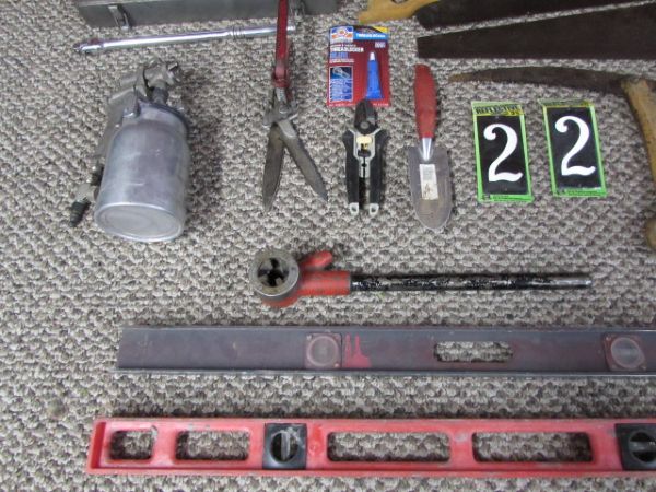 METAL TOOL BOX WITH PROTO & CRAFTSMAN SOCKETS PLUS MORE TOOLS