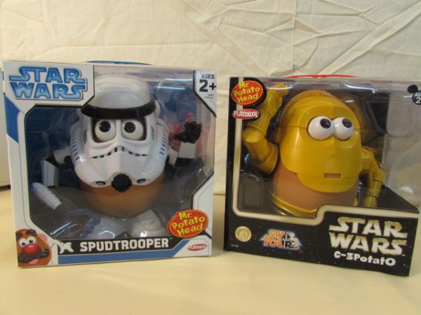 STAR WARS SPUDTROOPER AND C-3POTATO POTATO-HEAD - NEW IN BOXES!
