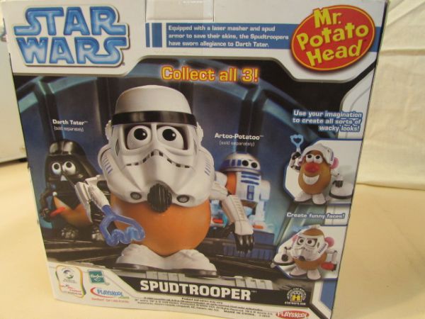 STAR WARS SPUDTROOPER AND C-3POTATO POTATO-HEAD - NEW IN BOXES!