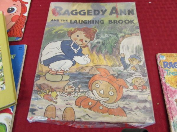 VINTAGE RAGGEDY ANN BOOKS & RAG DOLLS