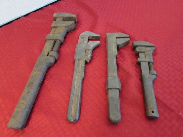 LARGE VINTAGE WRENCHES