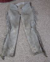 LEATHER FRINGED  CHAPS