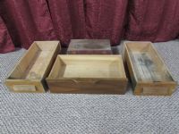 VINTAGE WOOD BOX, SOLID OAK WOOD DRAWERS-SHOP ORGANIZER OR OTHERS