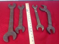 COLLECTION OF LARGE STEEL WRENCHES - ARMSTRONG & MORE