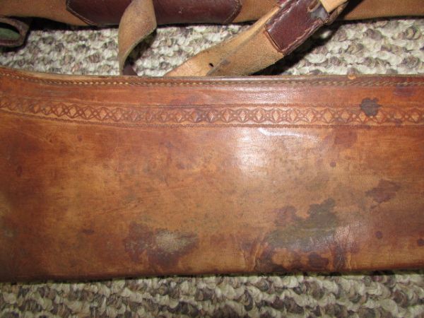 THREE VERY OLD  RIFLE SCABBOARDS 