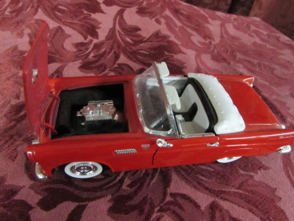 DIE CAST CARS - SNAP-ON ROADSTER & A T-BIRD
