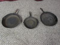 CAST IRON FRYING PANS - TWO ARE LODGE