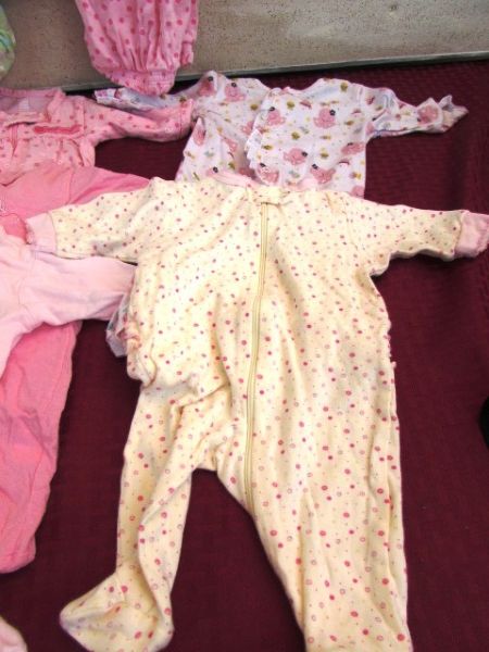 NEWBORN FOOTED PJ, TWO PIECE DRESSES & MORE