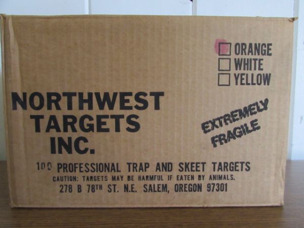 UNOPENED BOX OF NORTHWEST SKEET TARGETS