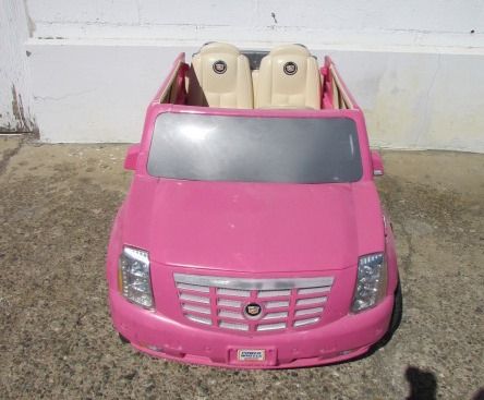 PINK BARBIE CADILLAC ESCALADE  SEATS UP TO 2 TOTS