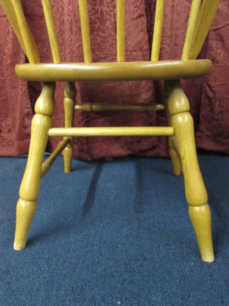 TWO OAK BENT WOOD CHAIRS 