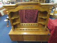 CREDENZA AND HUTCH TOP WITH MIRROR