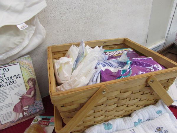 BABY DISPOSABLE DIAPERS, SWADDLERS, RECEIVING BLANKETS & MORE