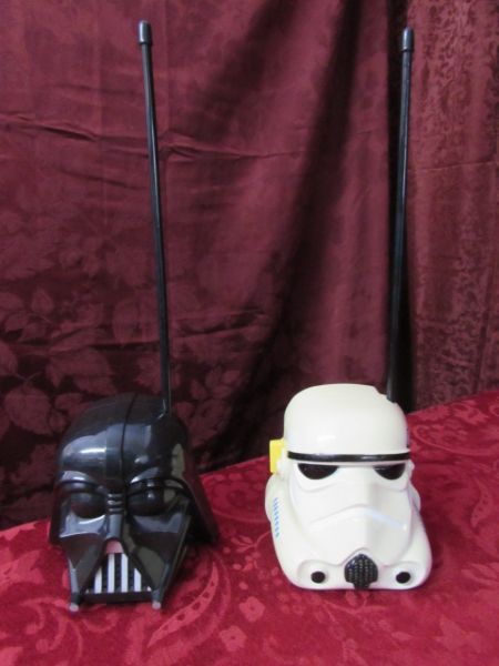 COLLECTIBLE STAR WAR TOYS - WALKIE TALKIES, MARBLES, MINIATURES & MORE