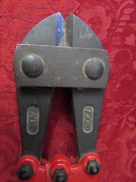 TWO  BOLT CUTTERS, ONE VINTAGE