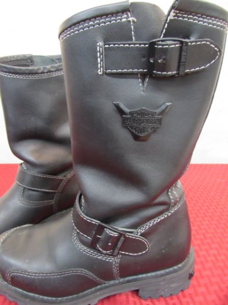 HARLEY DAVIDSON 2003 SPECIAL 100TH ANNIVERSARY LIMITED EDITION, MEN'S LEATHER BOOTS