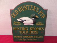 OLD HUNTERS PUB DUCK SIGN