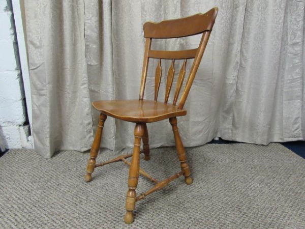 MAPLE CAPTAIN'S CHAIR & SIDE CHAIR