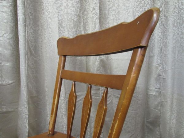 MAPLE CAPTAIN'S CHAIR & SIDE CHAIR