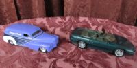 DIE CAST COLLECTIBLE CARS - SNAP ON BANK AND A CAMARO