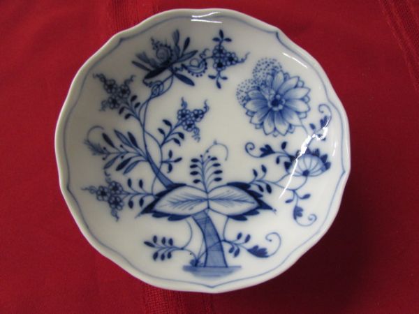 BLUE DANUBE DISHES BY MULTIPLE MAKERS & TWO SERVING PLATTERS