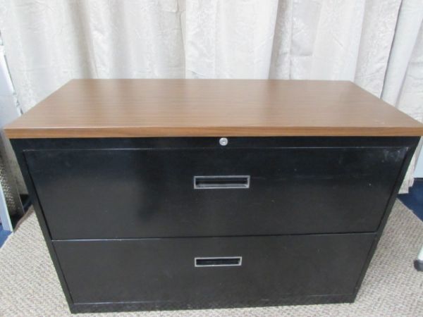 TWO DRAWER LATERAL FILE CABINET