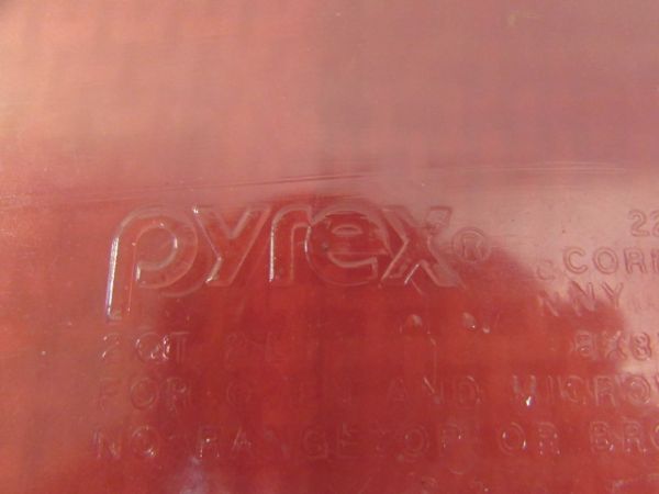 GLASSWARE INCLUDING PYREX PANS