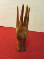 VINTAGE INDONESIAN CARVED WOOD HAND
