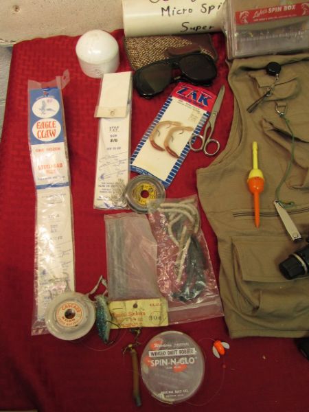 FISHING GEAR, FLY VEST, CREEL, MICRO POLE TACKLE & MORE