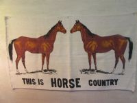"THIS IS HORSE COUNTRY" WALL HANGING