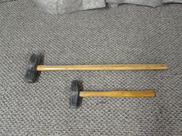 TWO SLEDGE HAMMERS