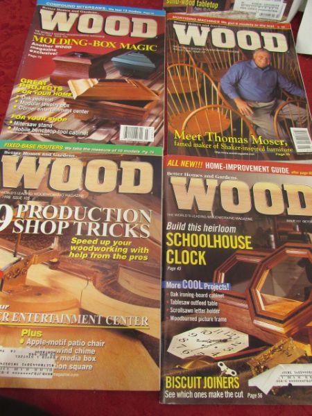 WOOD MAGAZINES & SEVERAL NICE WOOD WORKING PATTERNS