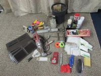 MILWAUKEE 1/2" DRILL, PAINT GUN AND PAINTING SUPPLIES