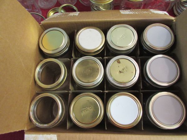 CASES OF CANNING JARS