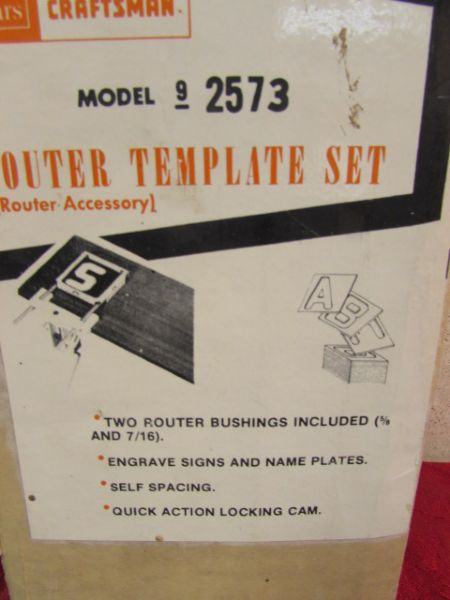 CRAFTSMAS LETTER & NUMBER ROUTER TEMPLATE SET & A HOW TO BOOK 