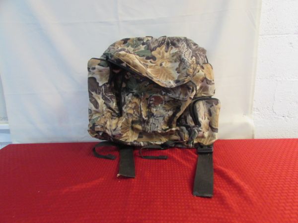 MAD DOG HUNTING PACK WITH LIFE MEMBER NORTH AMERICAN HUNTING CLUB PATCH